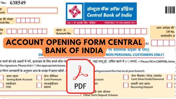 download account opening form central bank of india