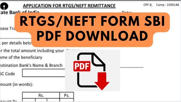 rtgs/neft form sbi pdf download