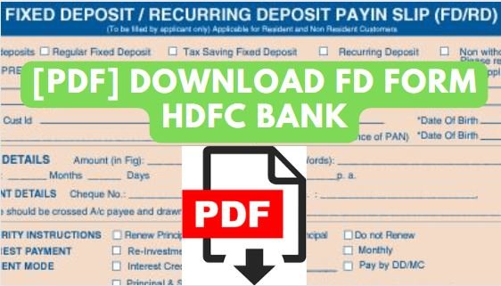 [pdf] download fd form hdfc bank