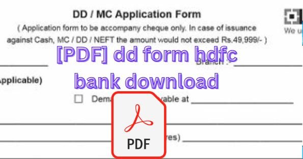 [PDF] dd form hdfc bank download