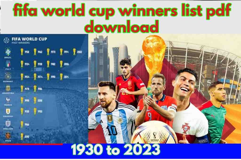 fifa world cup winners list from 1930 to 2018 pdf fifa world cup winners list from 1930 to 2018 pdf