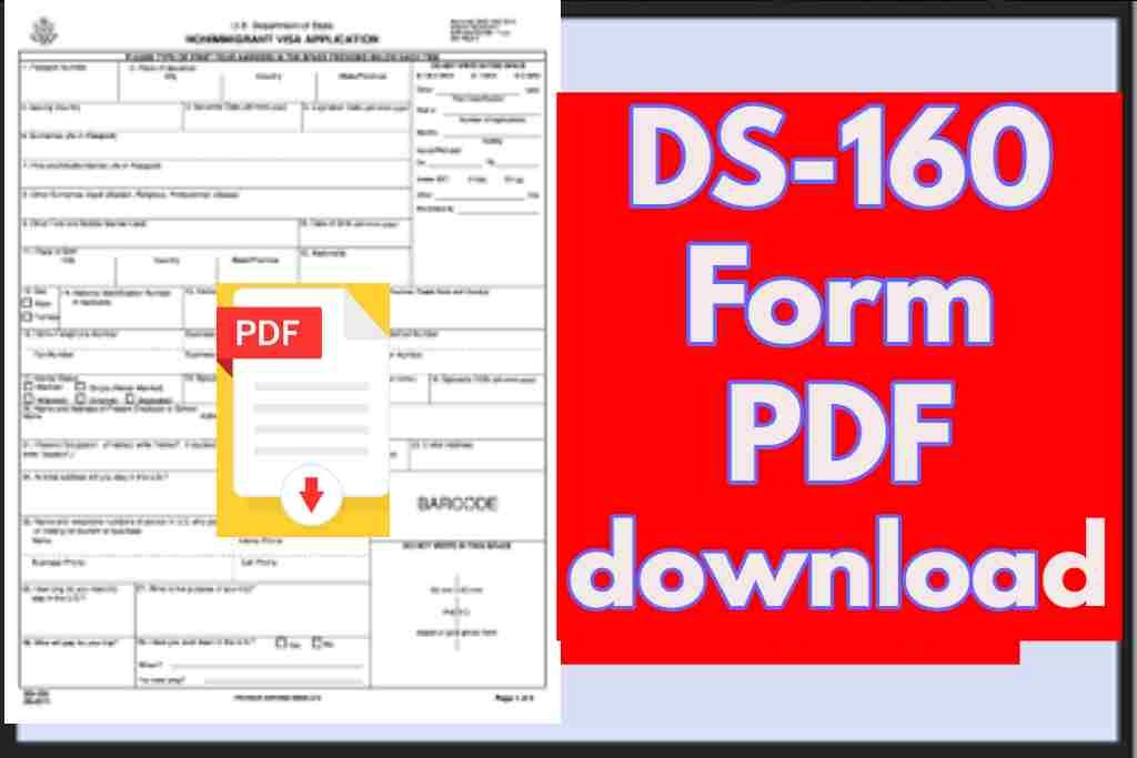 DS-160 Form PDF download |