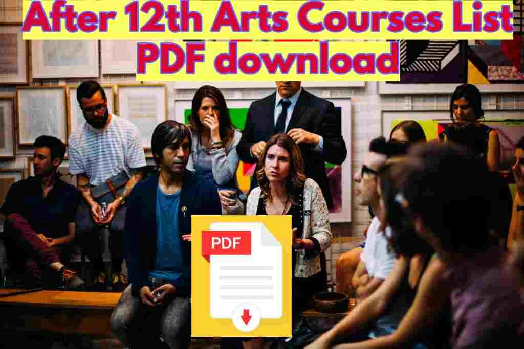 After 12th Arts Courses List PDF download |