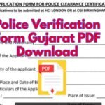 Police Verification Form Gujarat PDF Download |