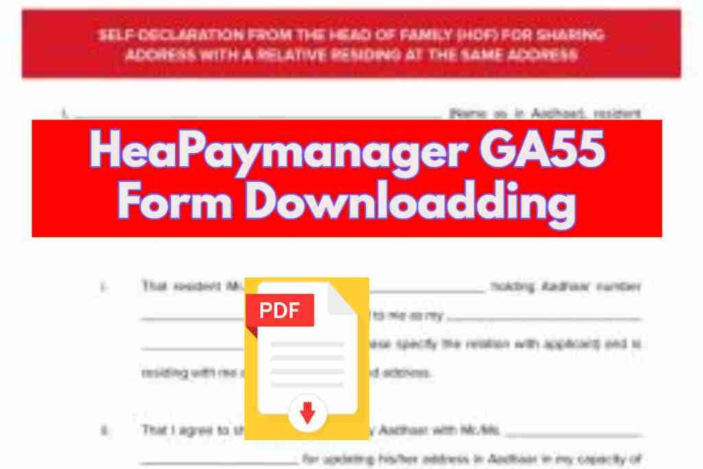 Paymanager GA55 Form Download