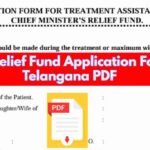 CM Relief Fund Application Form Telangana PDF